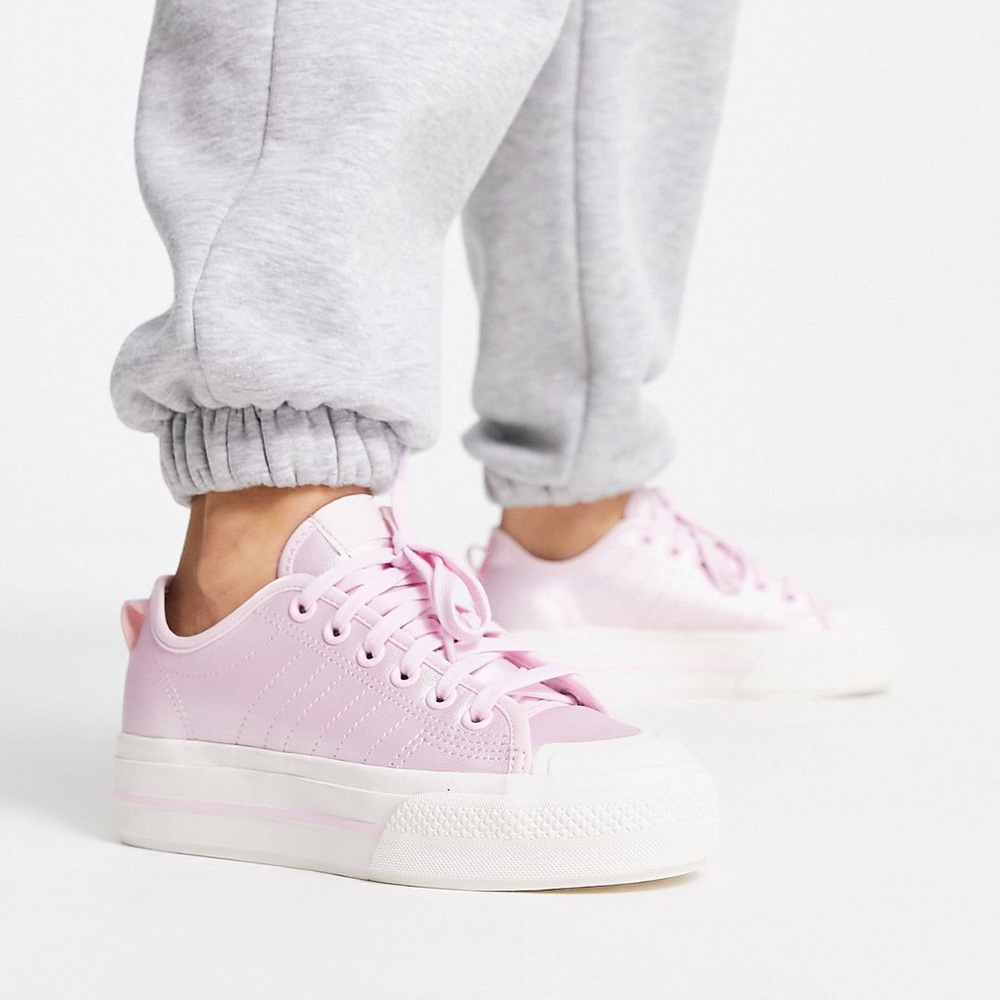 PINK ADIDA NIZZA PLATFORM SHOE